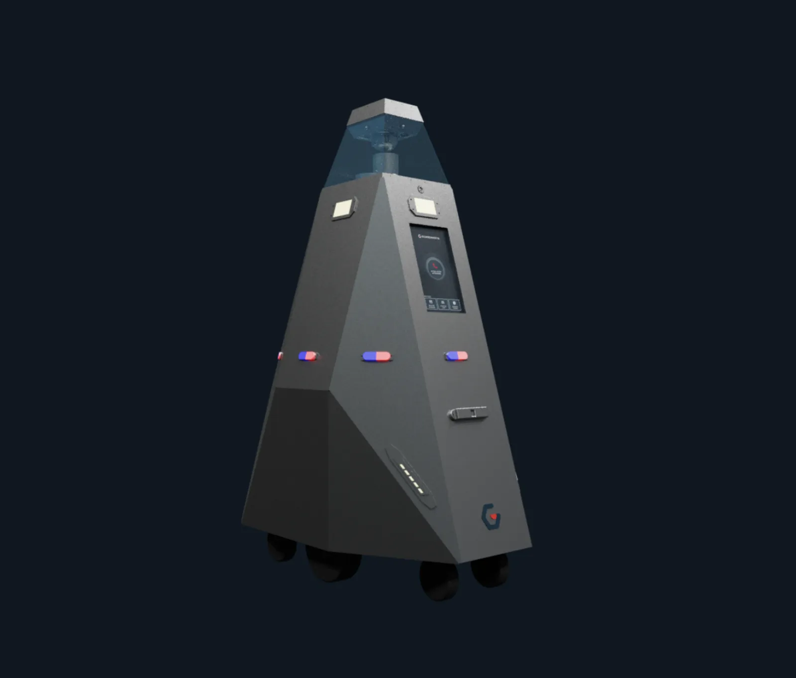 Guardamate security robot render