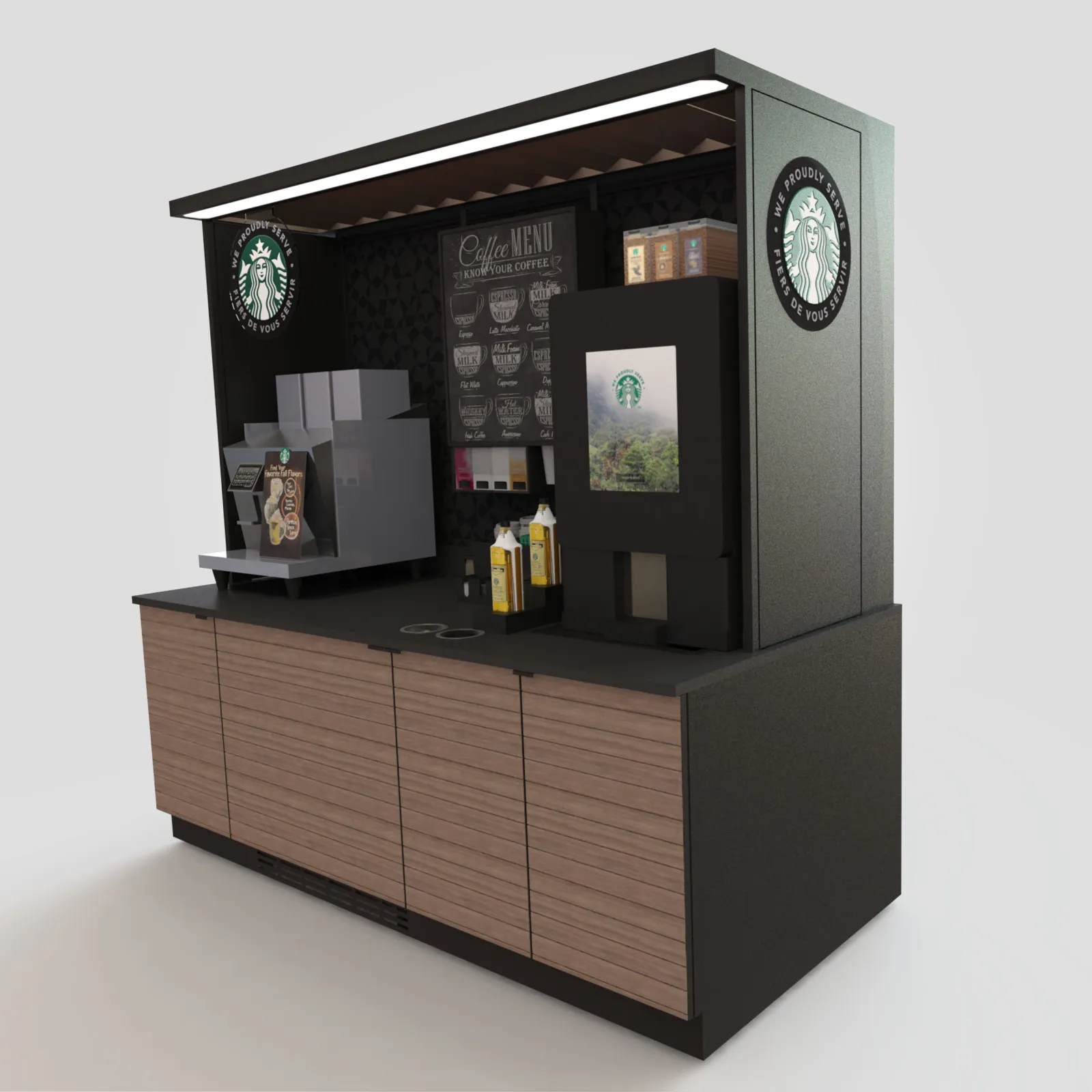 Starbucks On the Go kiosk render