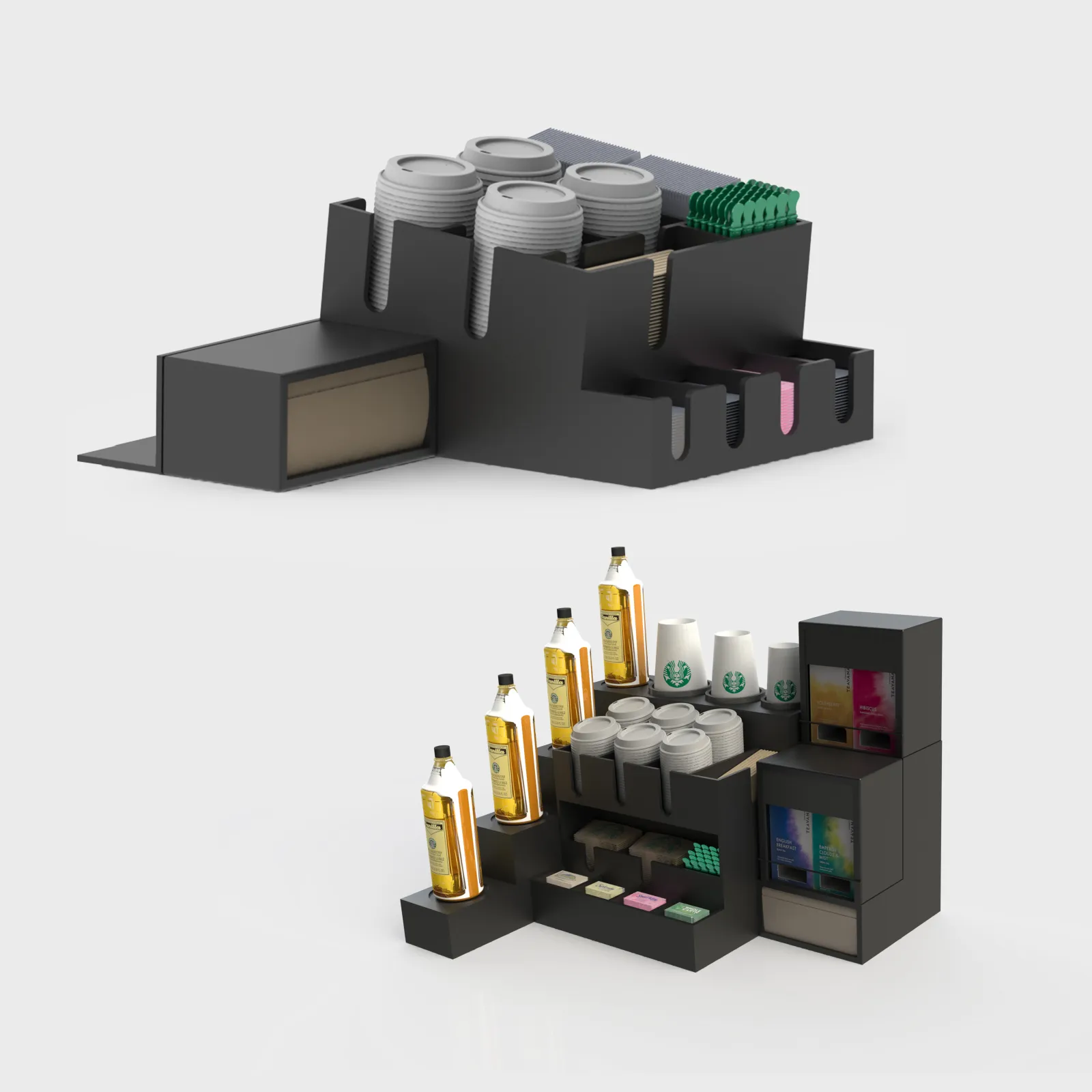 Starbucks kiosk materials